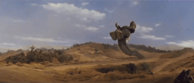 Godzilla vs Megalon Flying Kick
