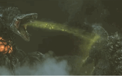 Godzilla vs Biollante puke