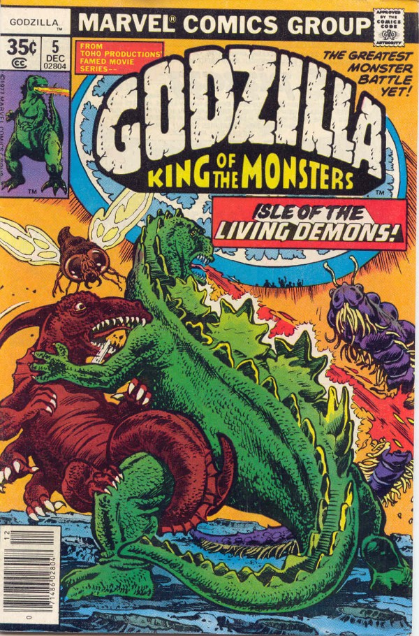 Godzilla Marvel 5 cover