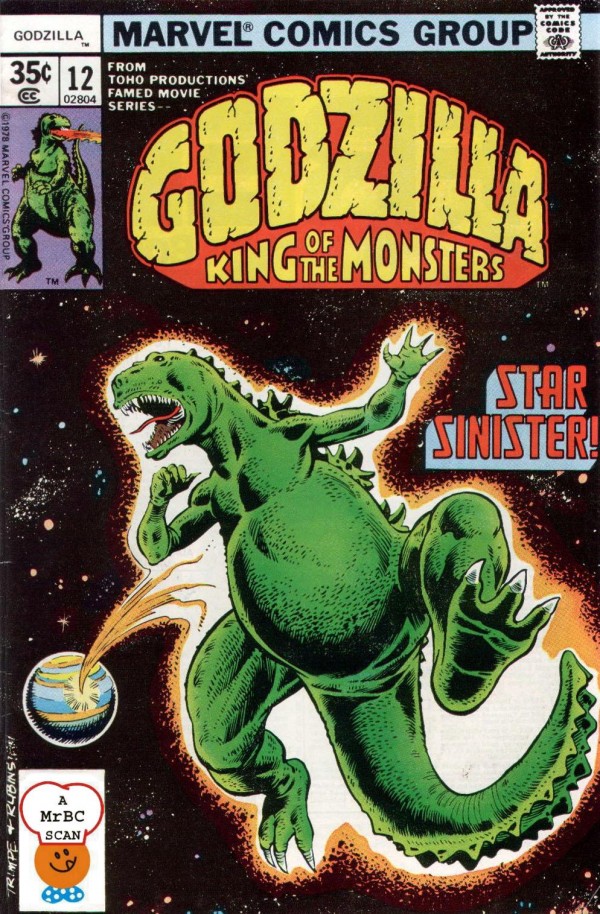 Godzilla Marvel 12 cover