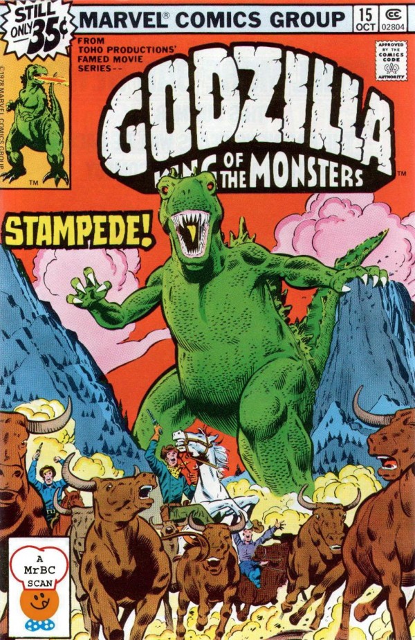 Godzilla Marvel 15 cover