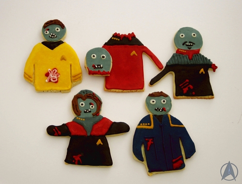 Zombie Star Trek Captain Cookies