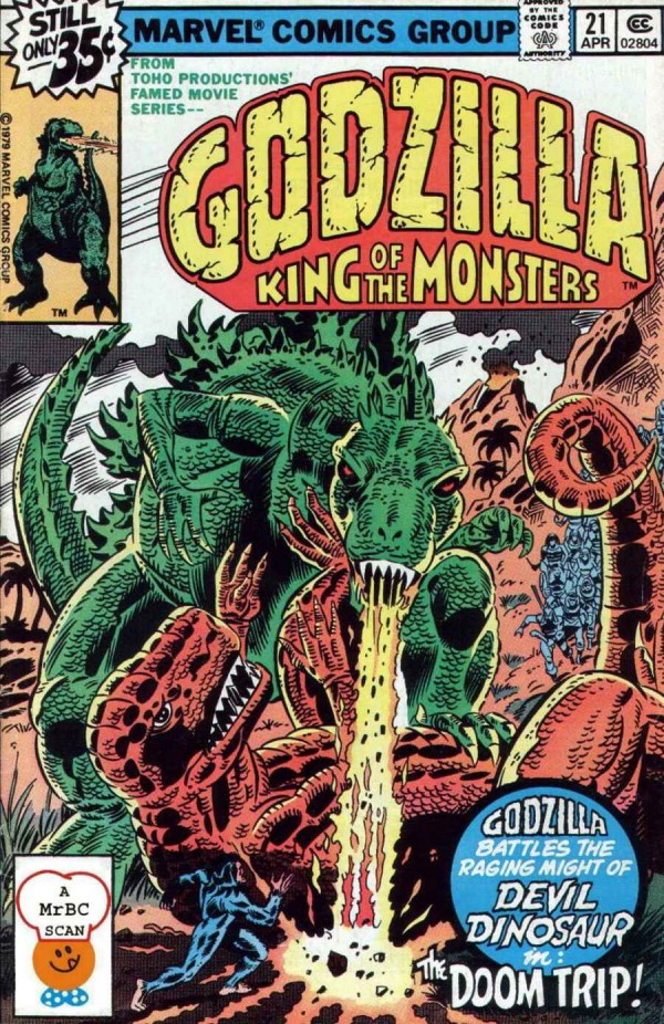 Godzilla Marvel 20 The Doom Trip cover