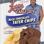 Larry the Cable Guy milk chocolate tater chips