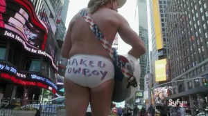 Sharknado 2 Naked Cowboy Guy