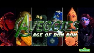 Cookie Monster Sesame Street Avengers Parody Aveggies